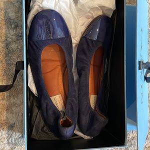 Lanvin Navy Ballet Flats (only worn 1-2 times)